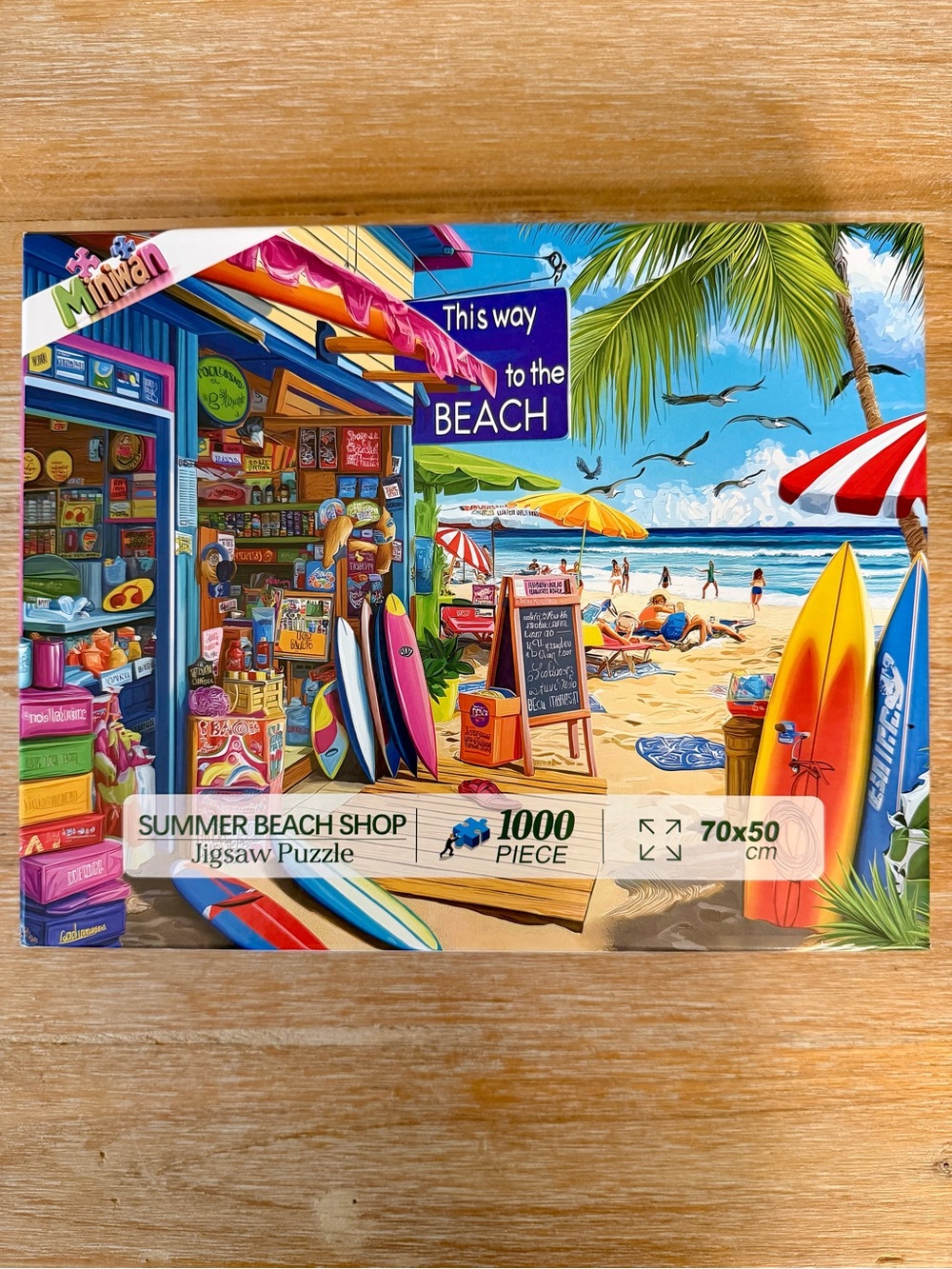 Summer Beach Shop 1000-Piece Jigsaw Puzzle - Bright Multi